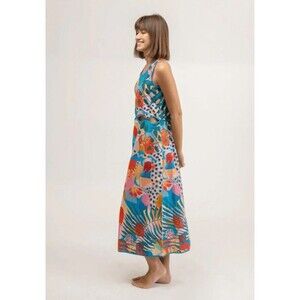 Beau & Ro  Dress Medium Tropical Bella Alice Colin Jungle Heroe Scallop $268